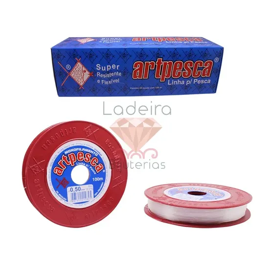 Fio De Nylon 0.50Mm Artpesca C/20Rl De 100M Cada