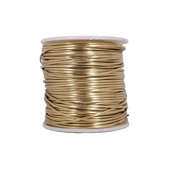 Fio De Couro Sintetico 2Mm Com 100 Metros