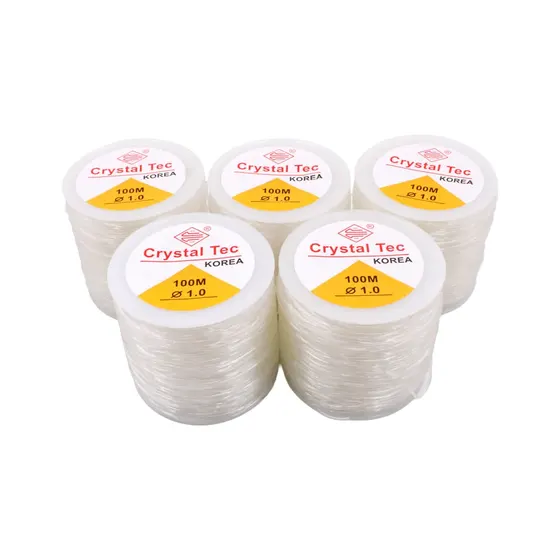 Fio De Silicone 1.0Mm Com 5 Rolos De 100 Metros