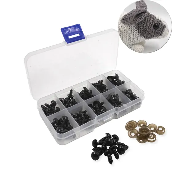 Kit De Olhos Com Trava Para Amigurumi