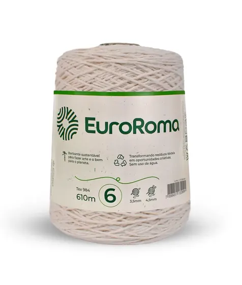 Barbante Euroroma Cru N6 4/6