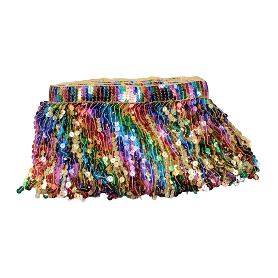 Franja De Paete 15Cm Multicolorida Com 4,5 Metros