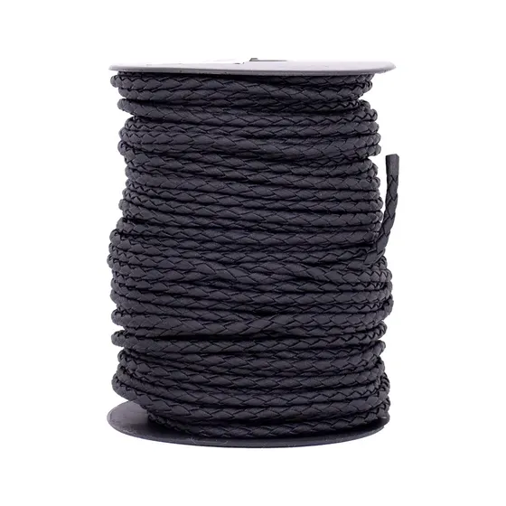 Cordao Trancado Acetinado 04Mm Em Pu Com 50 Metros