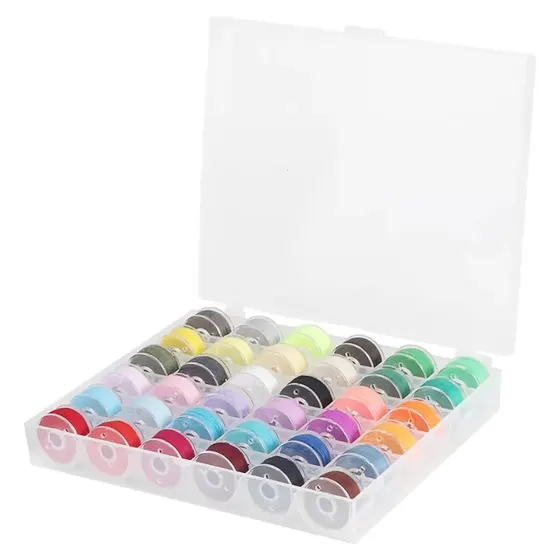 Estojo De Bobinas Com Linha Para Costura Com 25 Pecas