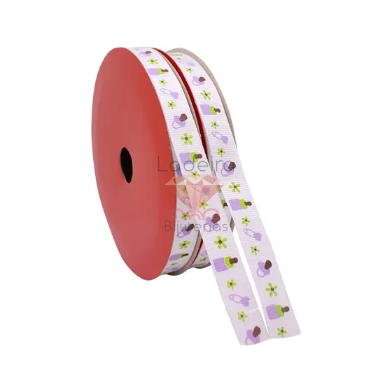 Fita Infantil 12Mm Em Cetim Com 50 Metros