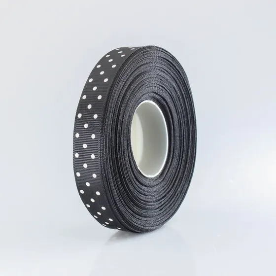 Fita De Gorgurao Poa 15Mm Em Poliester Com 22 Metros