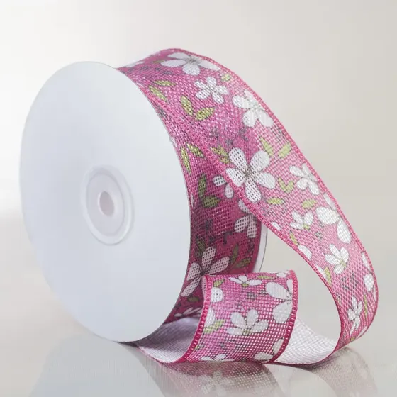 Fundo Pink Flor Branca