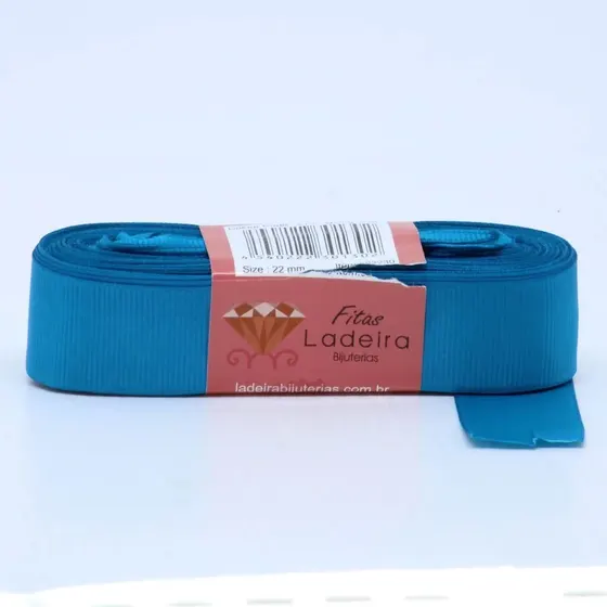Fita De Gorgurao Lisa Ladeira 22Mm Em Poliester Com 10 Metros