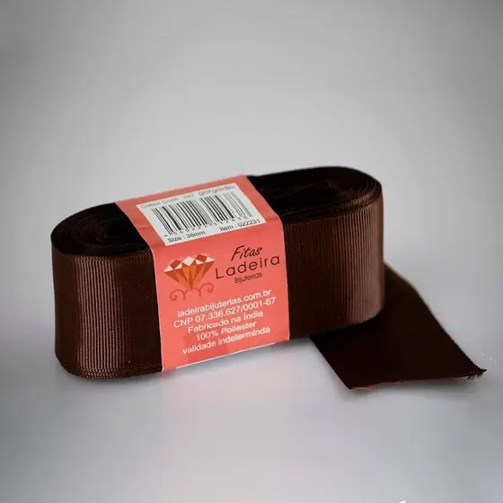 Fita De Gorgurao Lisa Ladeira 38Mm Em Poliester Com 10 Metros