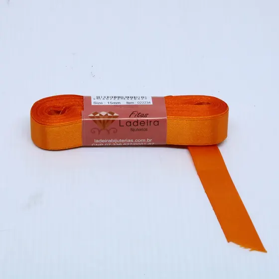 Fita De Cetim Lisa Ladeira 15Mm Com 10 Metros