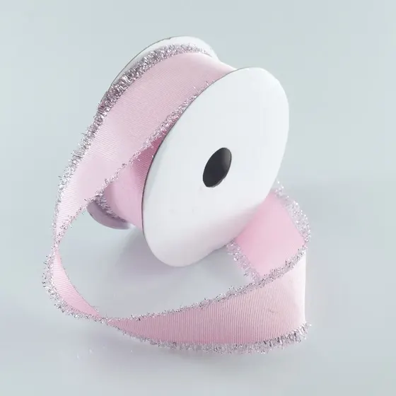 Fita De Gorgurao Com Glitter Nas Laterais 40Mm Com 9 Metros