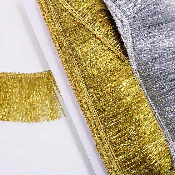 Passamanaria 4Cm Em Poliester Com 10 Metros - Dourado