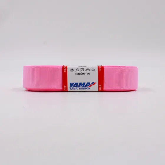 Fita Gorgurao Yama 22Mm Com 10 Metros Geranium Pink - Rosa