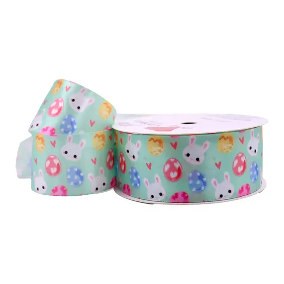 Fita Gorgurao Coelhinho 38Mm Em Poliester Com 9,14 Metros