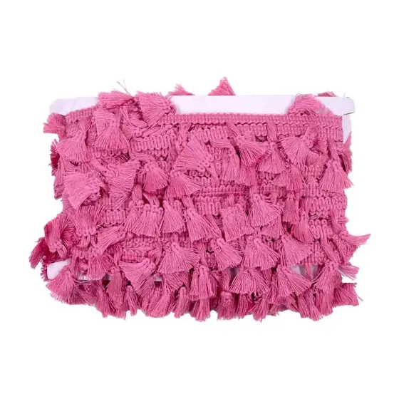 Fita De Tassel 45Mm Em Poliester Com 10 Metros - Pink