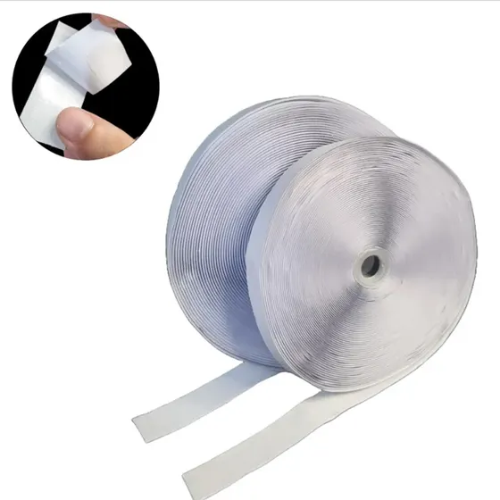 Fecho De Contato Velcro 2Cm Com Cola Com 25 Metros