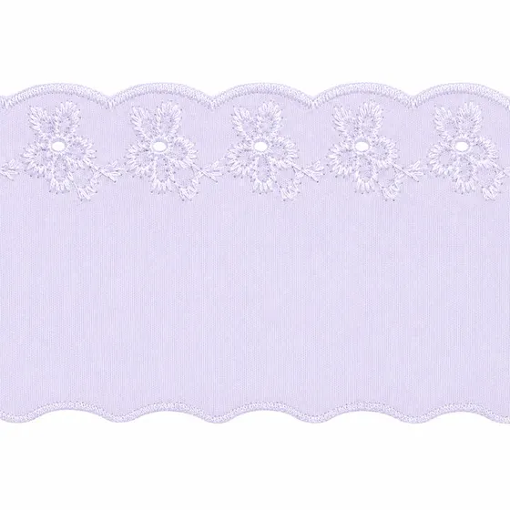 Bordado Ingles Floral 50Mm Em Poliester Com 13 Metros