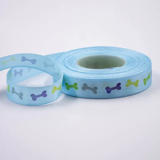 Fita Ossinho 15Mm Em Cetim Com 22 Metros