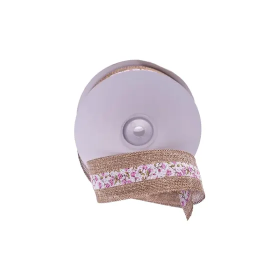 Renda De Guipir Faixa Florida 4Cm Rolo C/ 18M