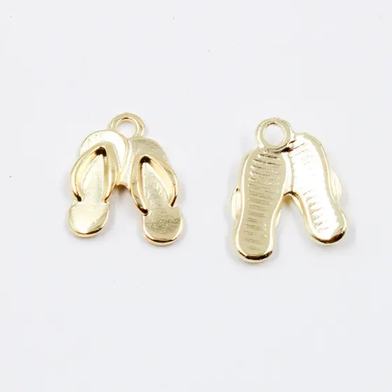 Pingente Chinelo 20X15Mm Em Zamac