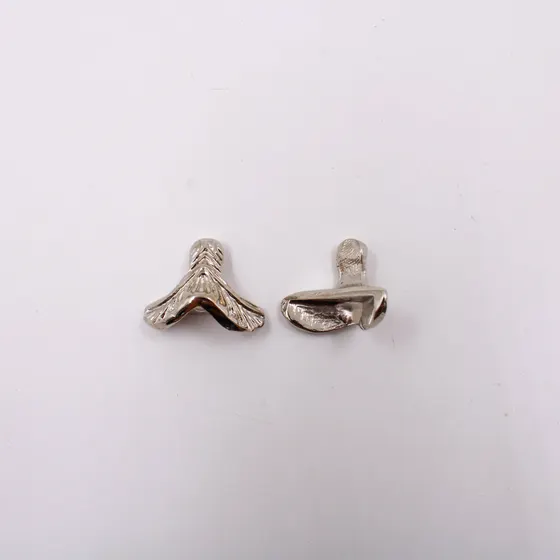 Pe De Bandeja 26X19Mm Em Zamac Com 12 Pecas
