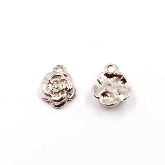 Pingente Flor 14X12Mm Em Zamac