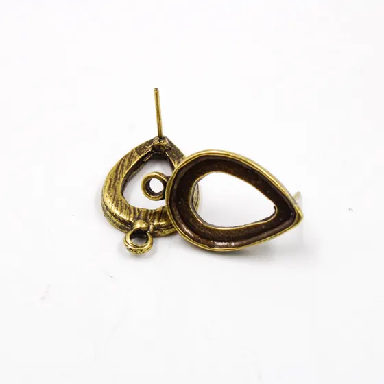 Pino De Brinco Gota 13X18Mm Com Saida Em Zamac