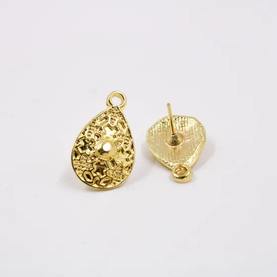 Pino De Brinco Oval Trabalhado 22X13Mm Em Zamac