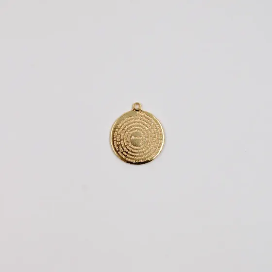 Pingente Cataforetico Pai Nosso 30Mm Em Zamac Com 12 Pecas - Dourado