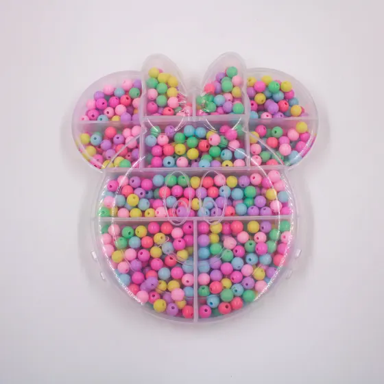 Caixa Organizadora Minnie 17X16Cm Em Plastico Com 10 Divisorias