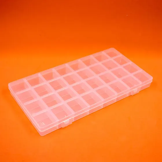 Caixa Organizadora 25X12Cm Em Plastico Com 32 Divisorias