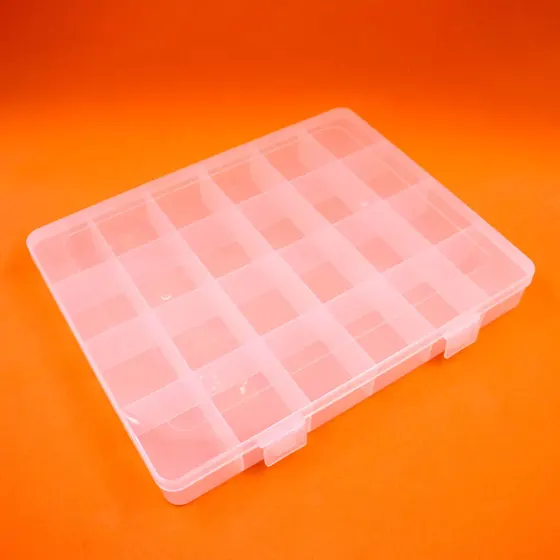 Caixa Organizadora 26X20Cm Em Plastico Com 24 Divisorias