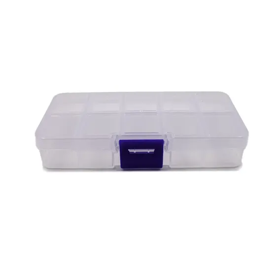 Caixa Organizadora Com 10 Divisorias 12X06X2Cm Em Plastico