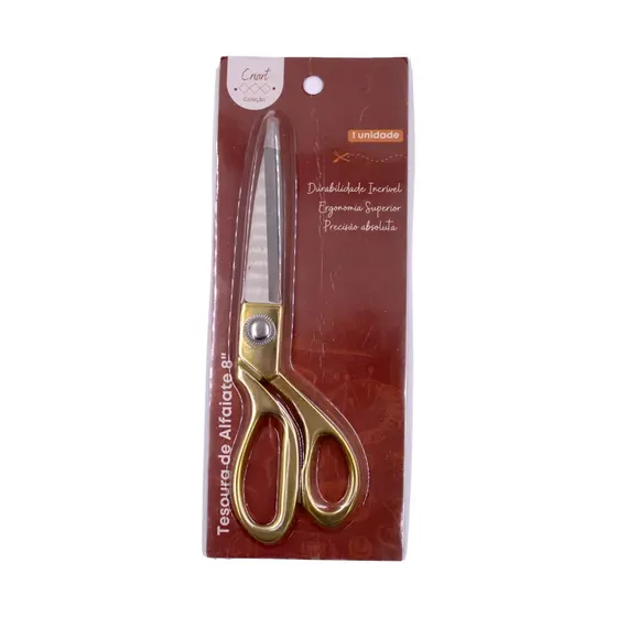 Tesoura Alfaiate Criart 6X20.5Cm Em Aco Inoxidavel Unidade - Dourado