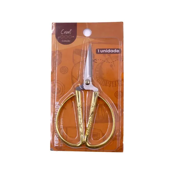 Tesoura Vintage Criart Multiuso 13X07Cm Em Inox Unidade - Dourado