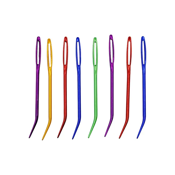 Kit Tubo De Agulhas Para Tapecaria Em Inox Com 08 Pecas