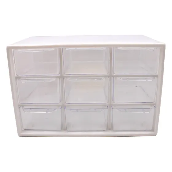 Gaveteiro Organizador 18X9.5Cm Com 09 Compartimentos Em Plastico