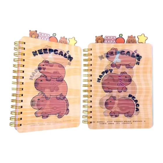 Caderno 3D Capivara 21Cm