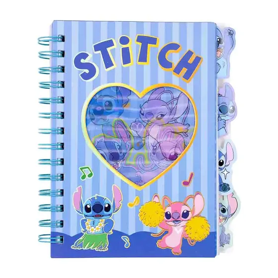Caderno Stitch E Angel Com Divisorias A5