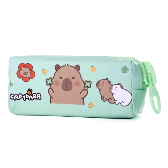 Estojo Capivara Em Poliester Com Ziper