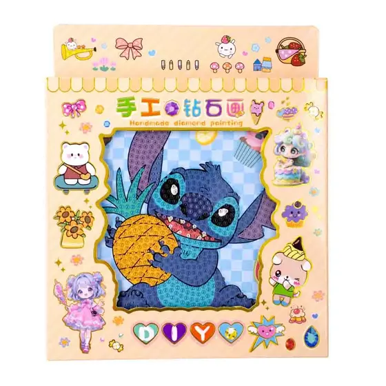 Pintura De Diamante 3D Stitch 16X16Cm - Stitch - 1