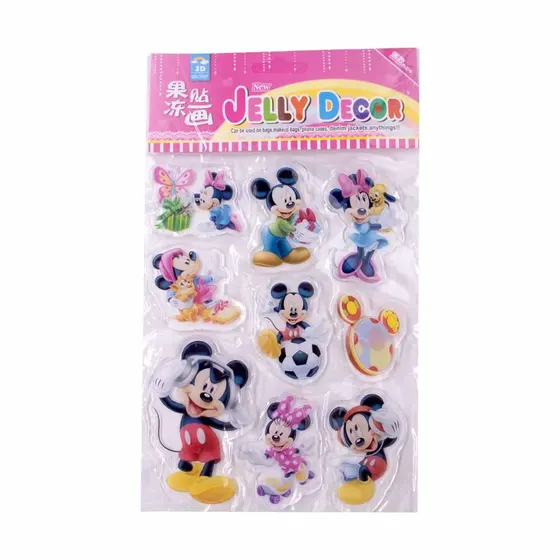 Cartela Adesiva Jelly Decor Personagens Variados