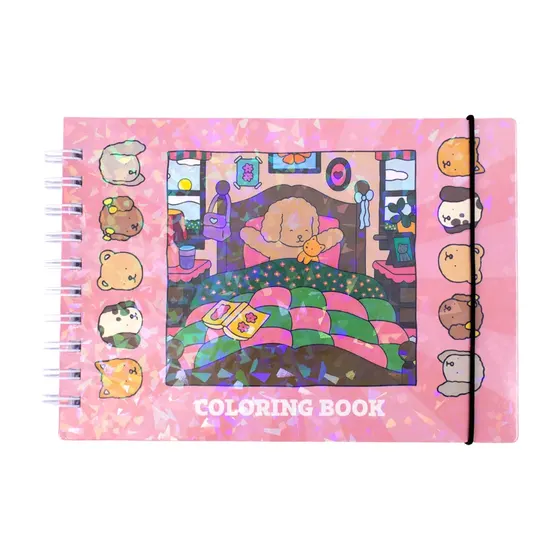 Livro De Colorir Espiral Cute Comfy