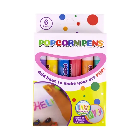 Caneta Colorida Popcornpens Com 6 Cores