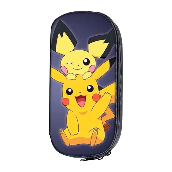 Estojo Em Tecido Premium Com Divisorias Pokemon