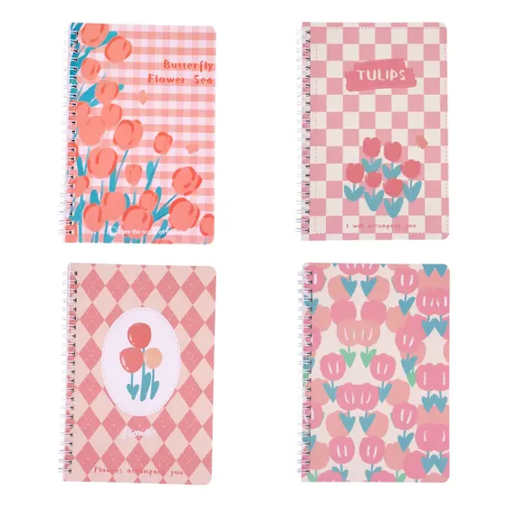 Caderno Espiral A5 Com 04 Unidades