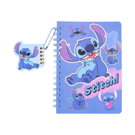Caderno Espiral A5 Com Pingente Bloco De Notas - Sttich 01