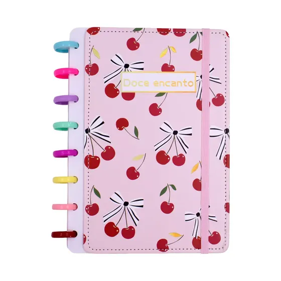 Caderno Inteligente Floral A5 Com 80 Folhas