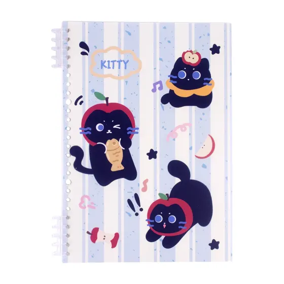 Caderno Espiral Capa Mole Gatos B5