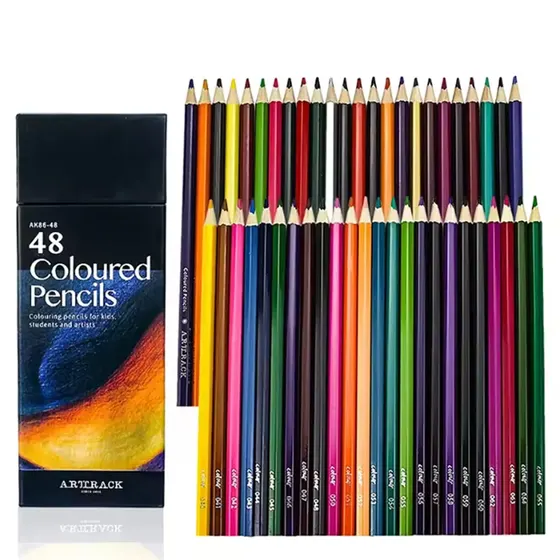 Lapis De Cor A Base De Oleo Com 48 Cores